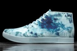 baskets mi-hautes en toile tie-dye menthe PBZDX27Nobull